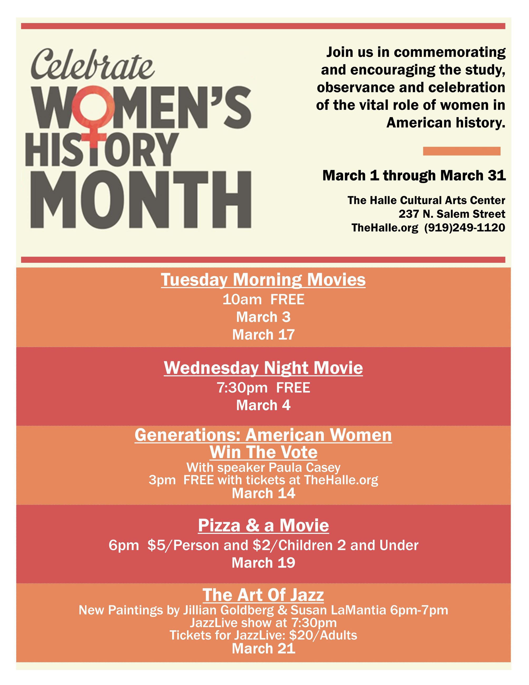 Womens History Month FLYER ..no images or titles..