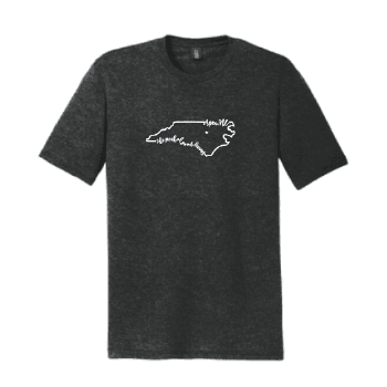 Uni-sex Black Frost Crew Neck Script