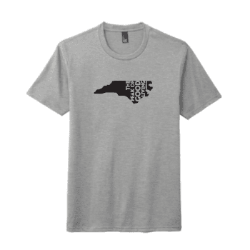 Uni-sex Grey Frost Crew Neck Bold Font