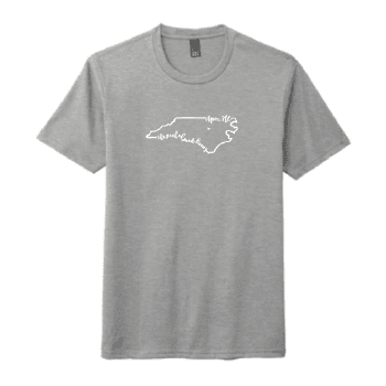 Uni-sex Grey Frost Crew-Neck Script