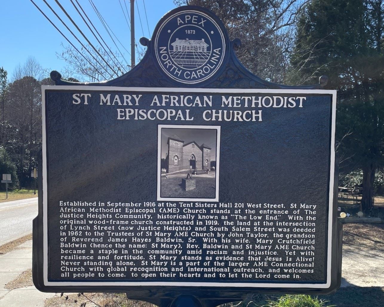 Historical Marker - St. Mary AME Church