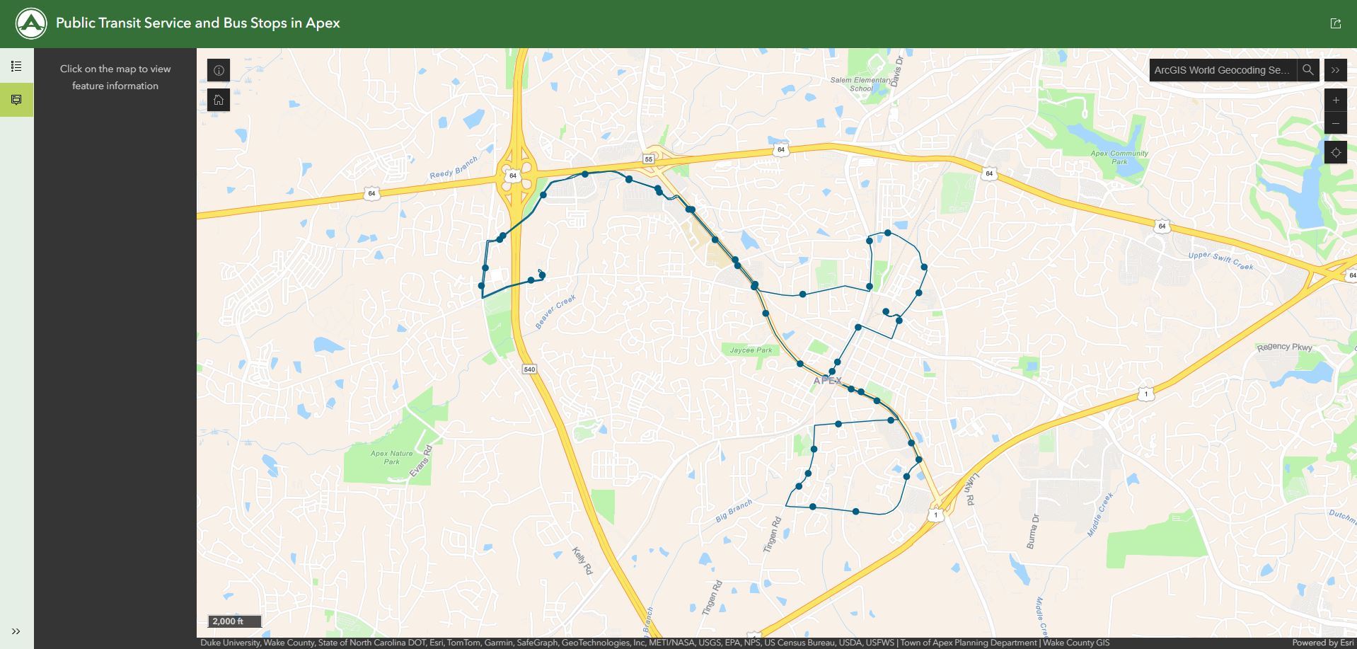 Capture - Interactive Bus Stop map